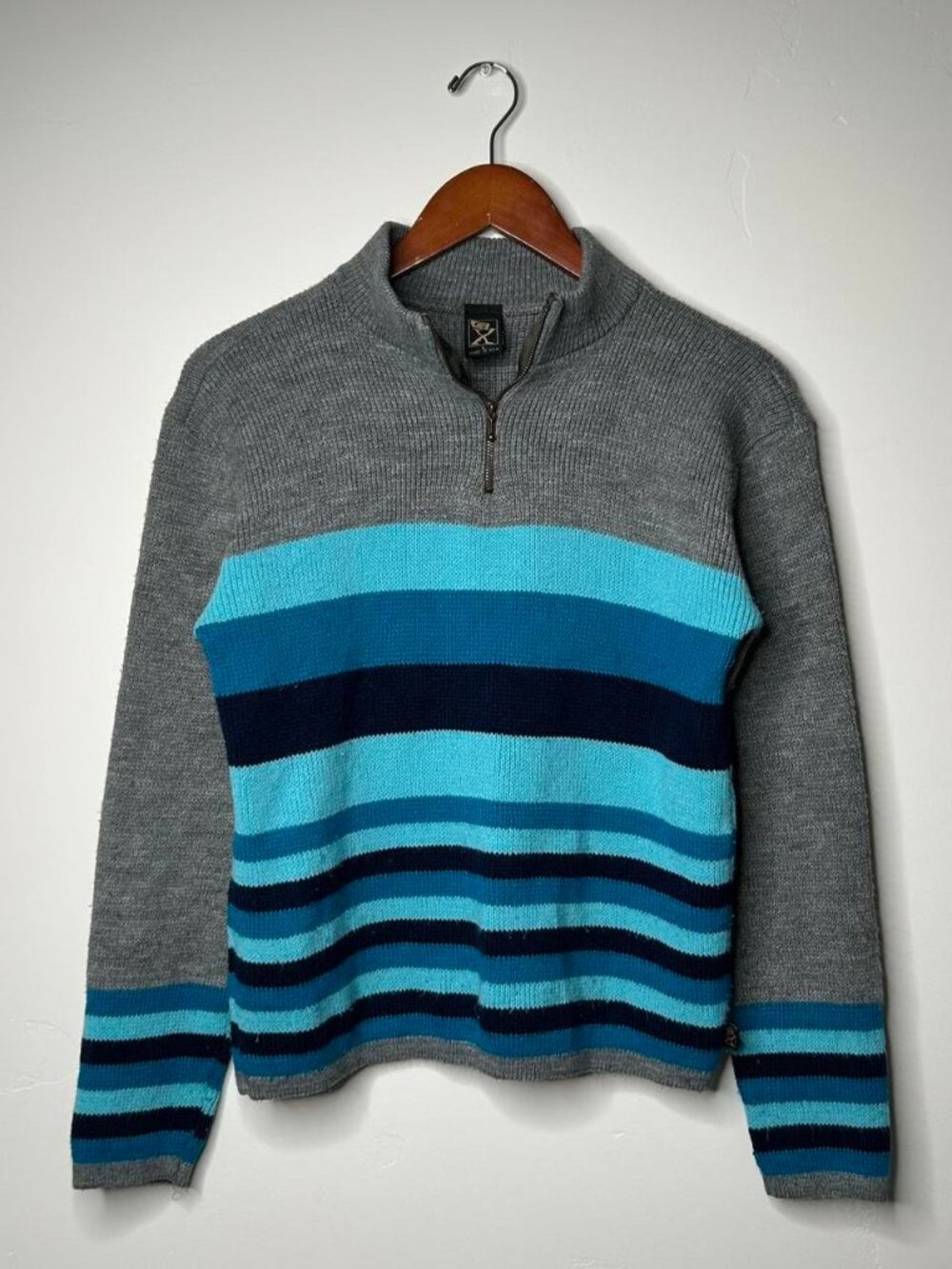 90’s vintage 3 quarter zip sweater size large